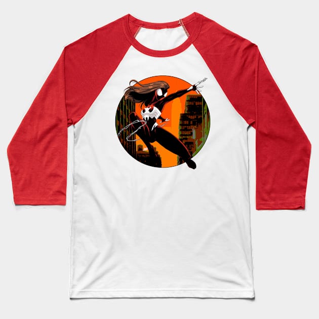 Ultimate Spider-Woman Baseball T-Shirt by Spider_Menace